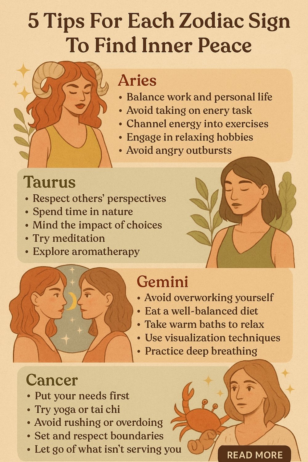 5 Tips For Each Zodiac Sign To Find Inner Peace