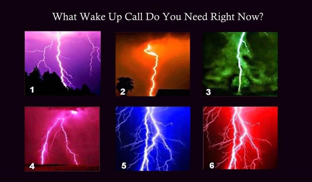 What Wake Up Call Do You Need Right Now Choose A Lightning Bolt To Find Out!