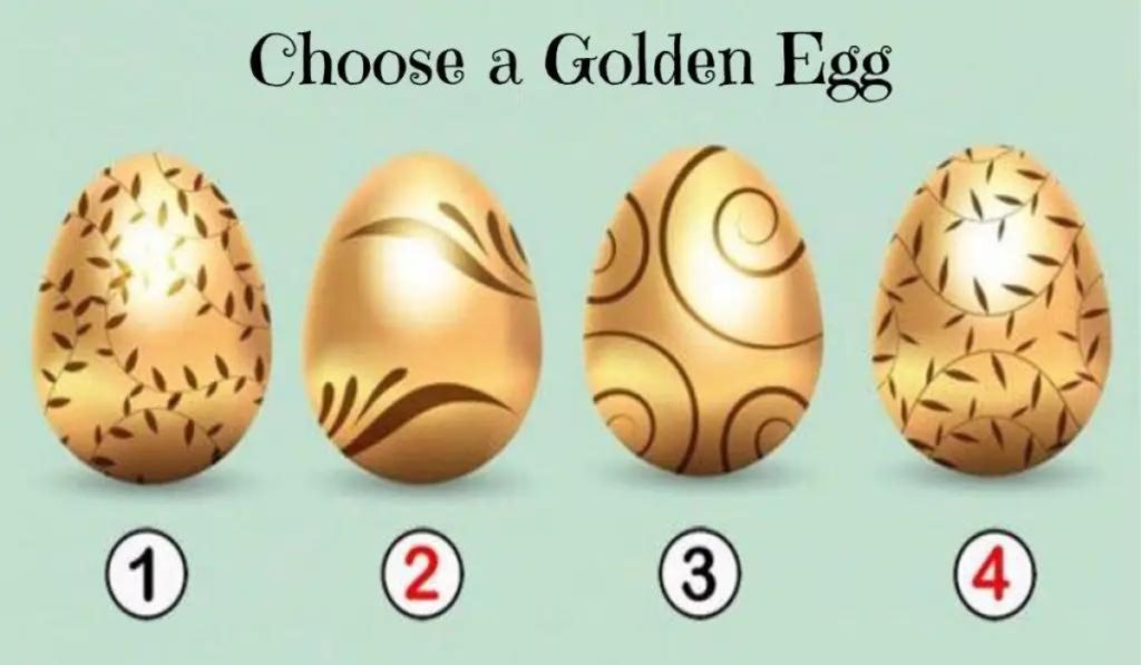 Choose the Golden Egg that You Prefer and Discover the Precious Message it Contains for You