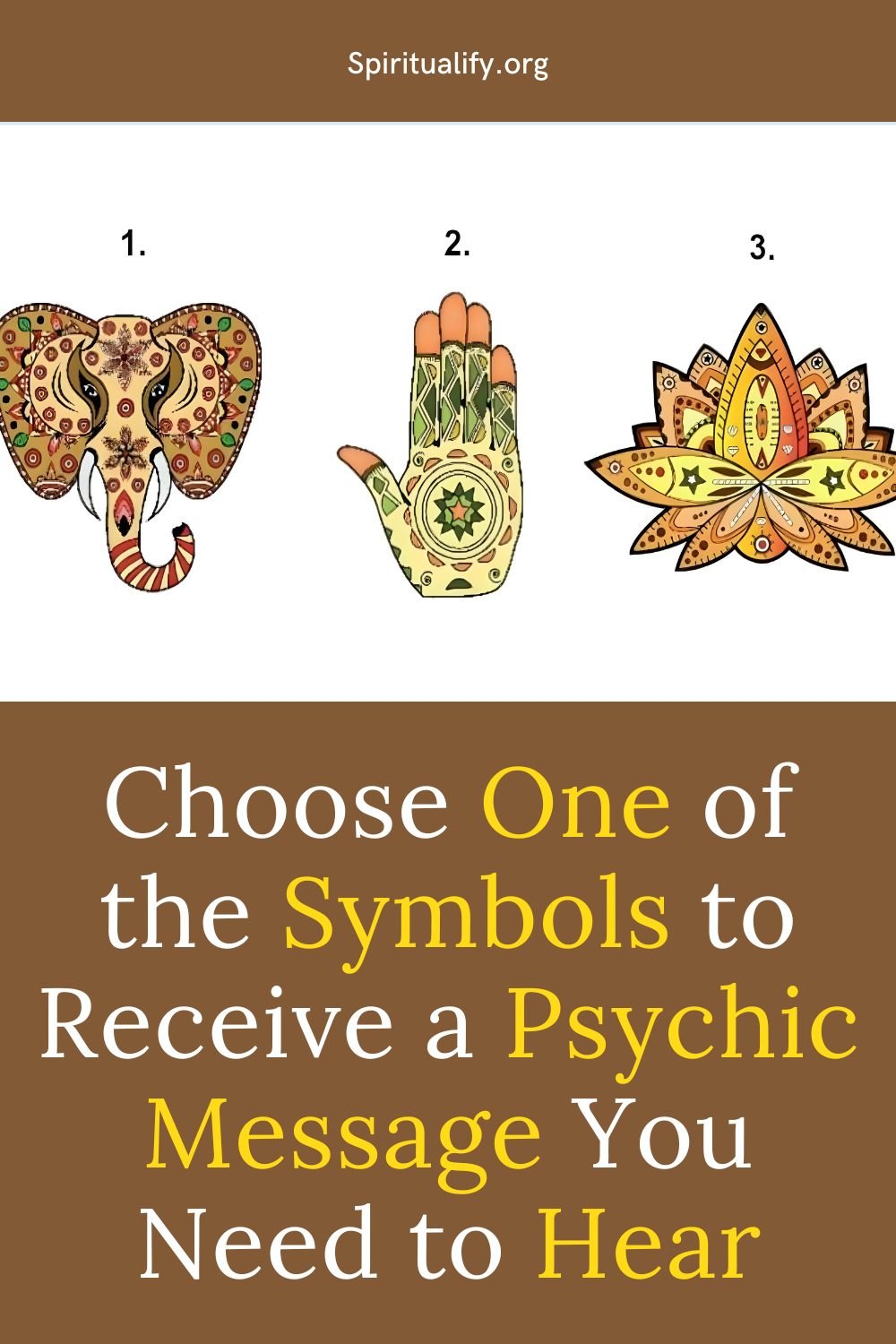 Choose One of the Symbols to Receive a Psychic Message You Need to Hear Pin