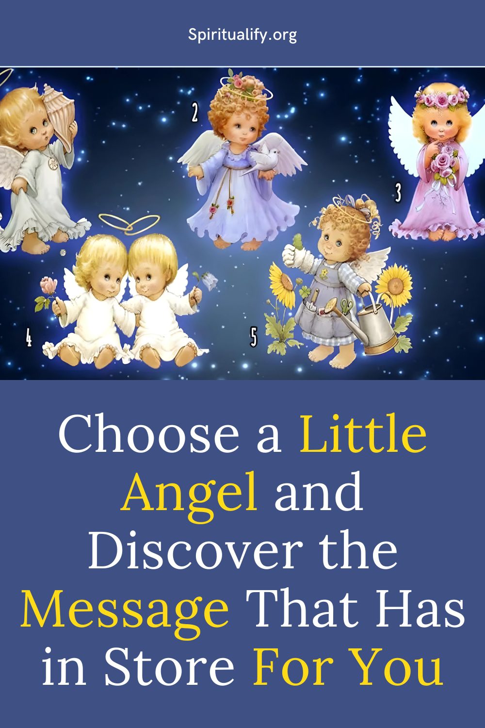 Choose a Little Angel and Discover the Message That Has in Store For You Pin