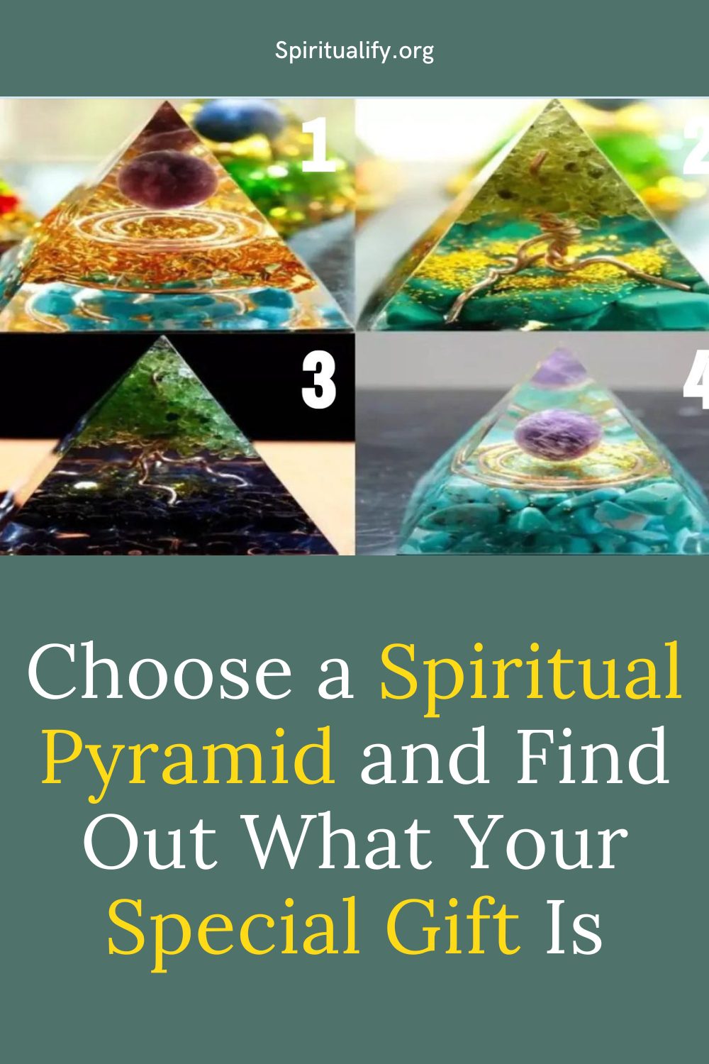 Choose a Spiritual Pyramid and Find Out What Your Special Gift Is Pin