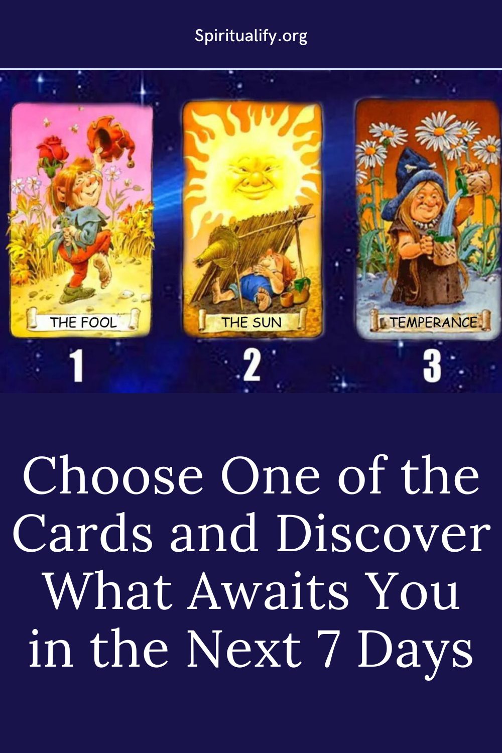 Choose One of the Cards and Discover What Awaits You in the Next 7 Days Pin