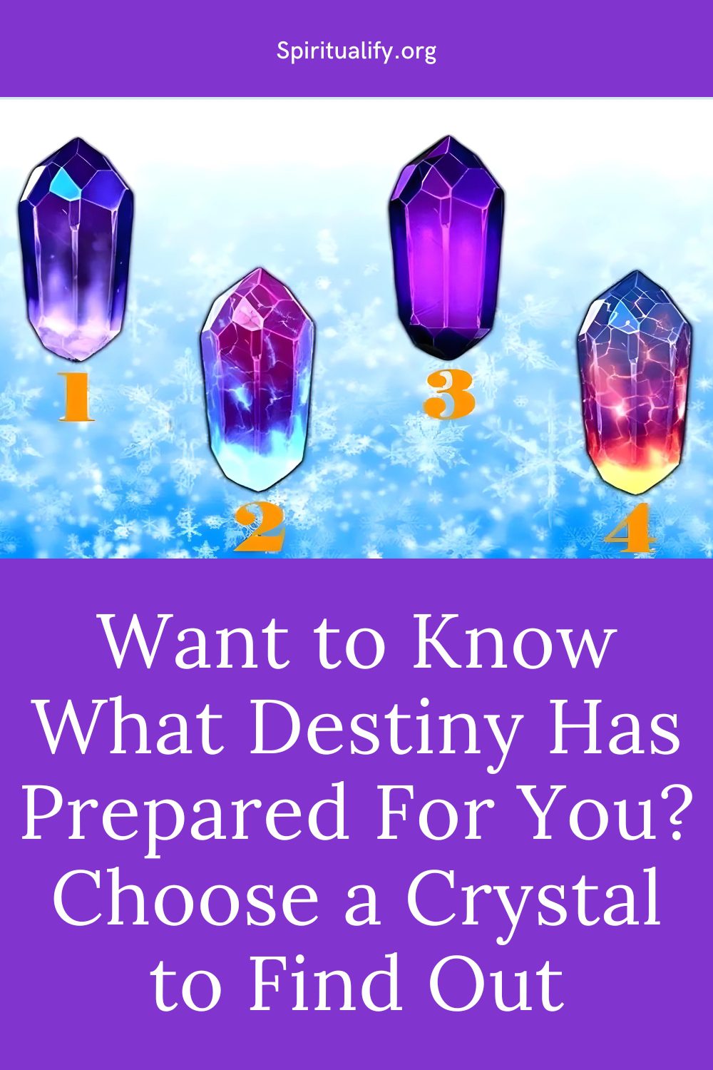 Want to Know What Destiny Has Prepared For You Choose a Crystal to Find Out Pin