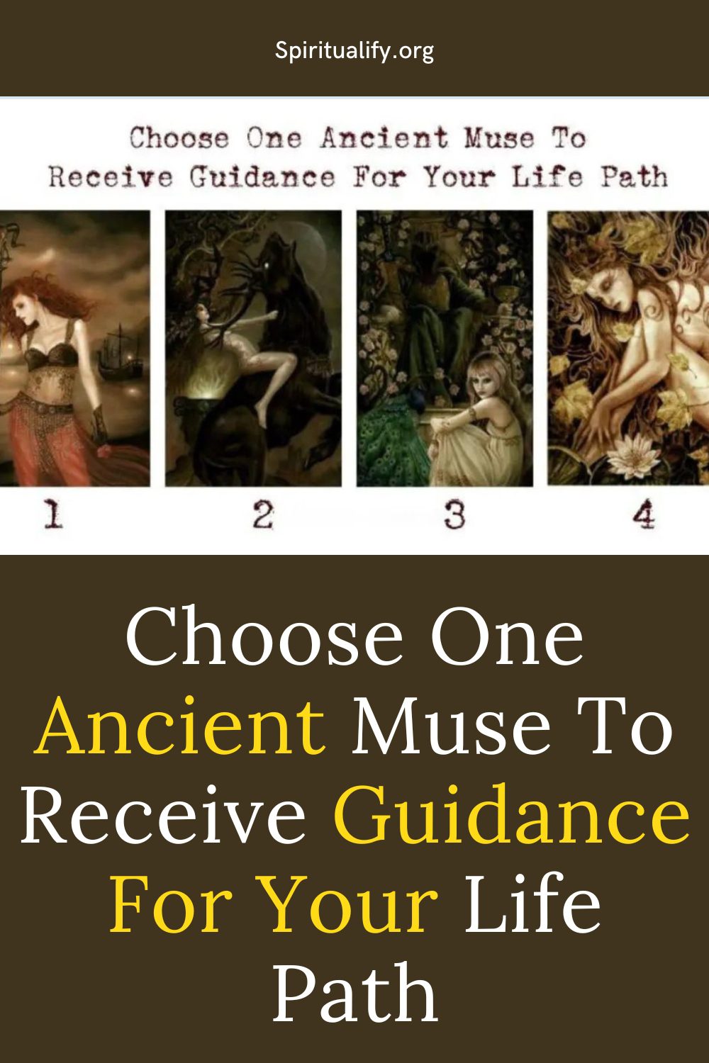 Choose One Ancient Muse To Receive Guidance For Your Life Path Pin