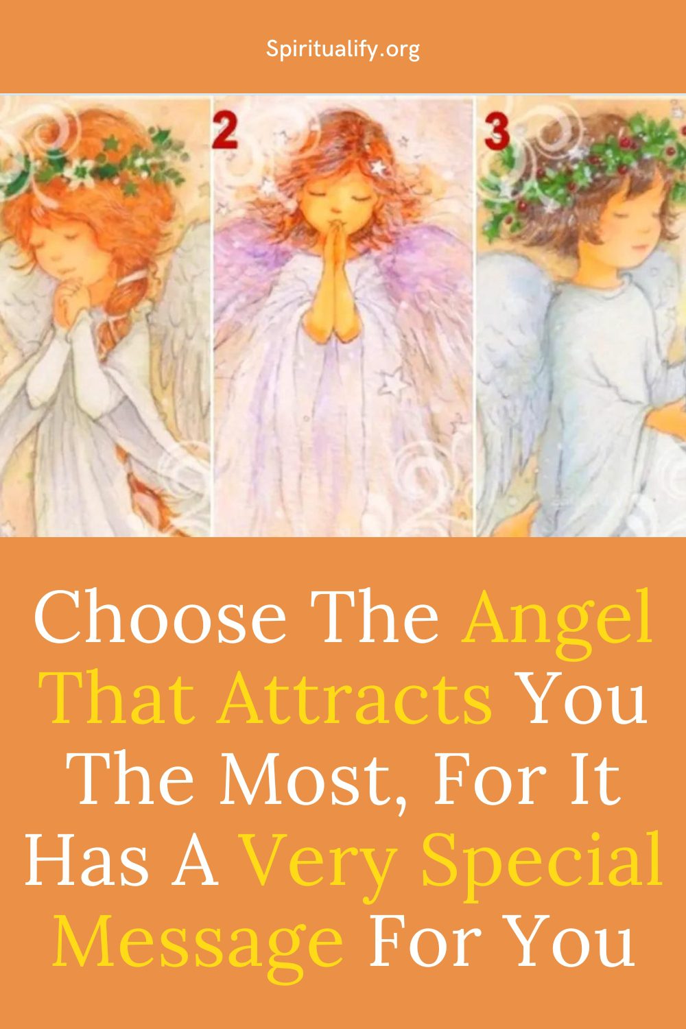 Choose The Angel That Attracts You The Most, For It Has A Very Special Message For You Pin