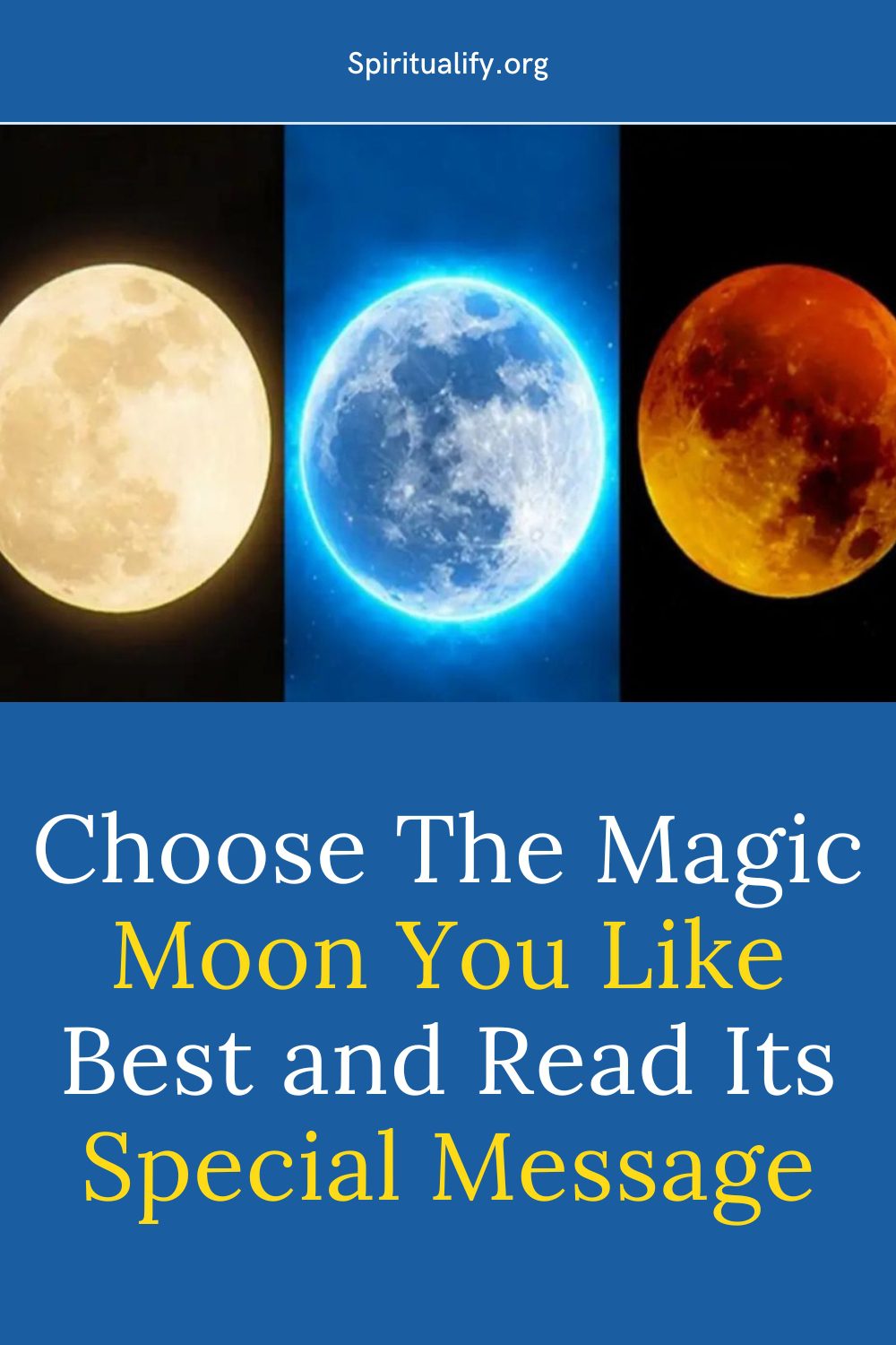 Choose The Magic Moon You Like Best and Read Its Special Message Pin