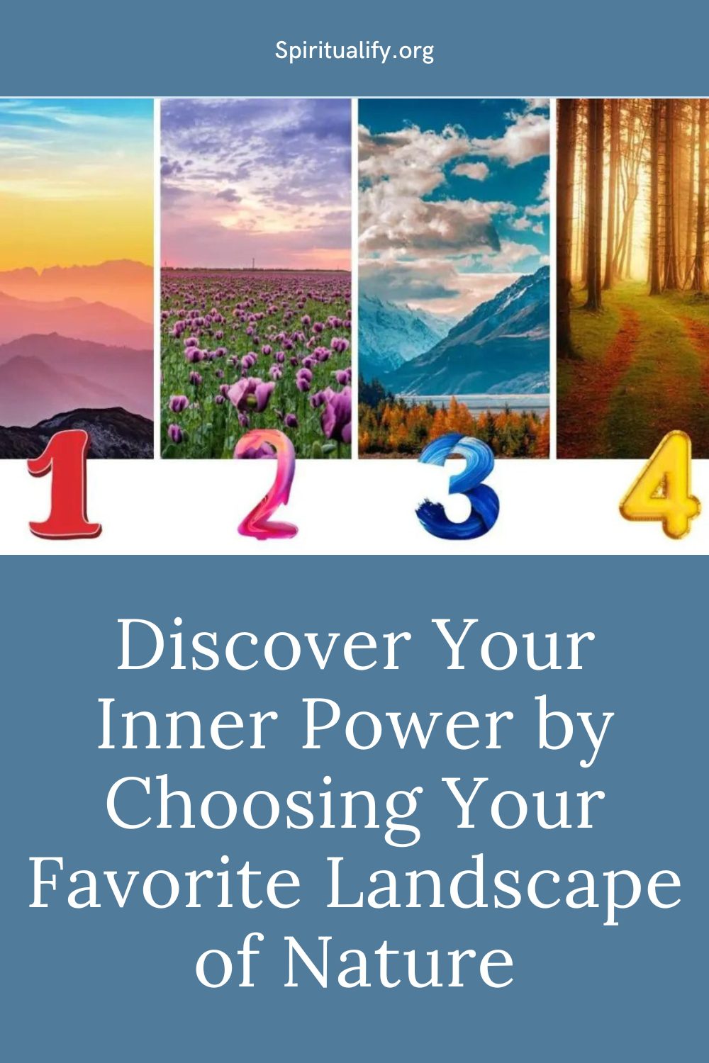 Discover Your Inner Power by Choosing Your Favorite Landscape of Nature Pin