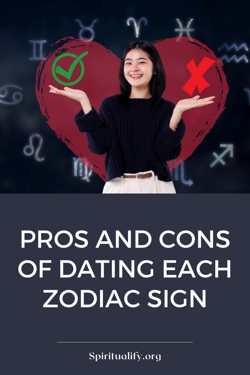 Pros and Cons of Dating Each Zodiac Sign Pin