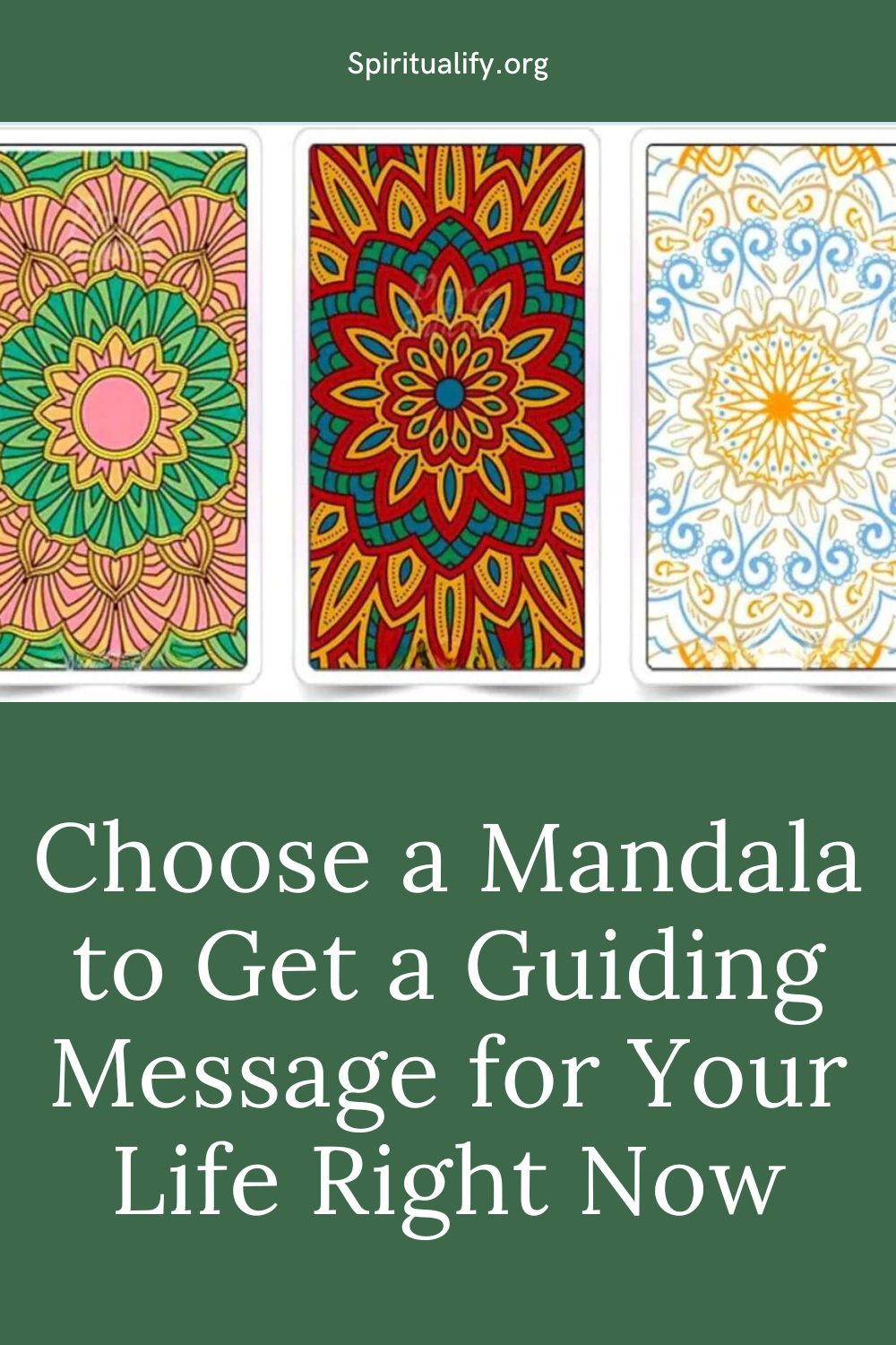 Choose a Mandala to Get a Guiding Message for Your Life Right Now Pin