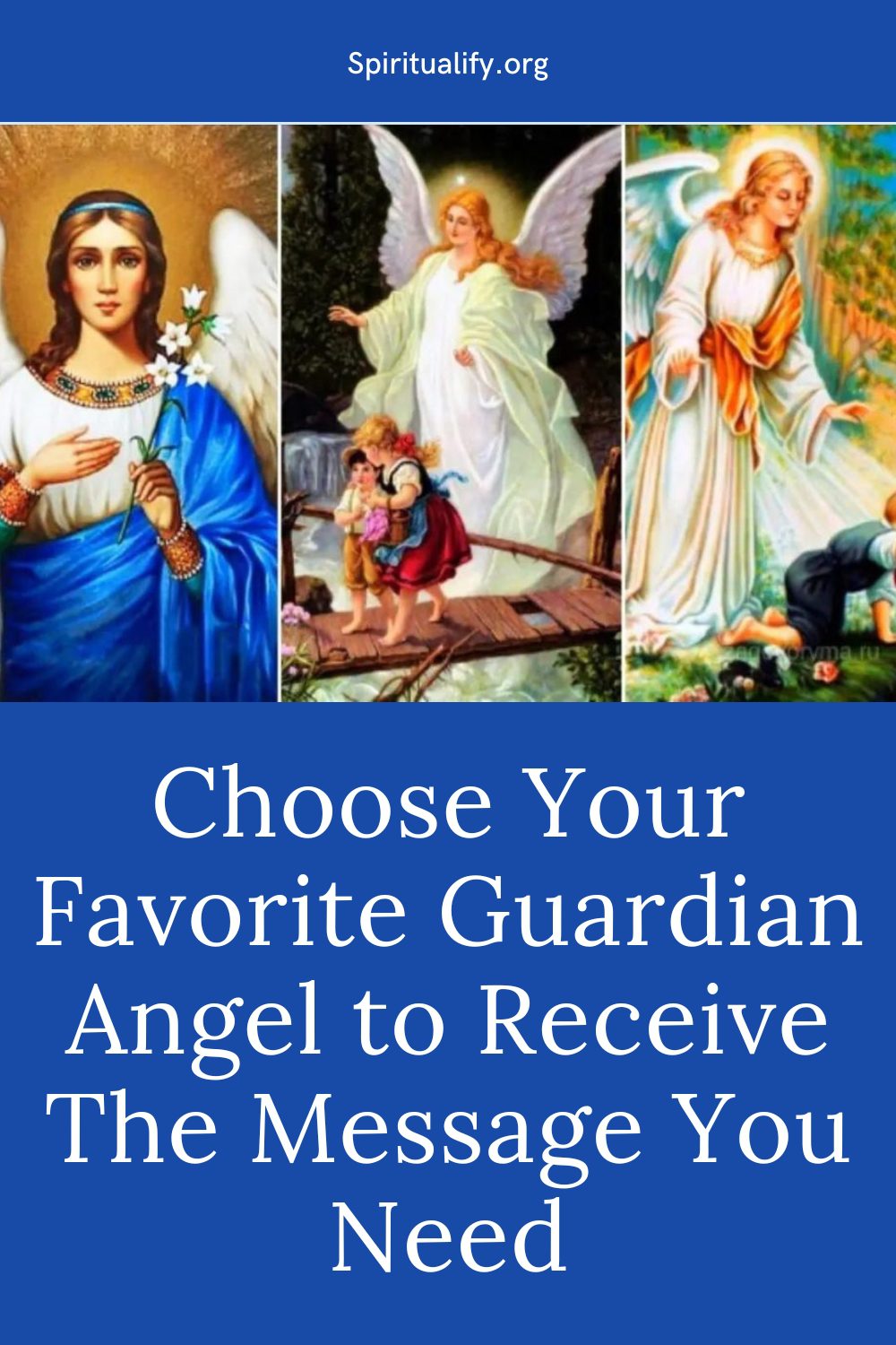 Choose Your Favorite Guardian Angel to Receive The Message You Need Pin