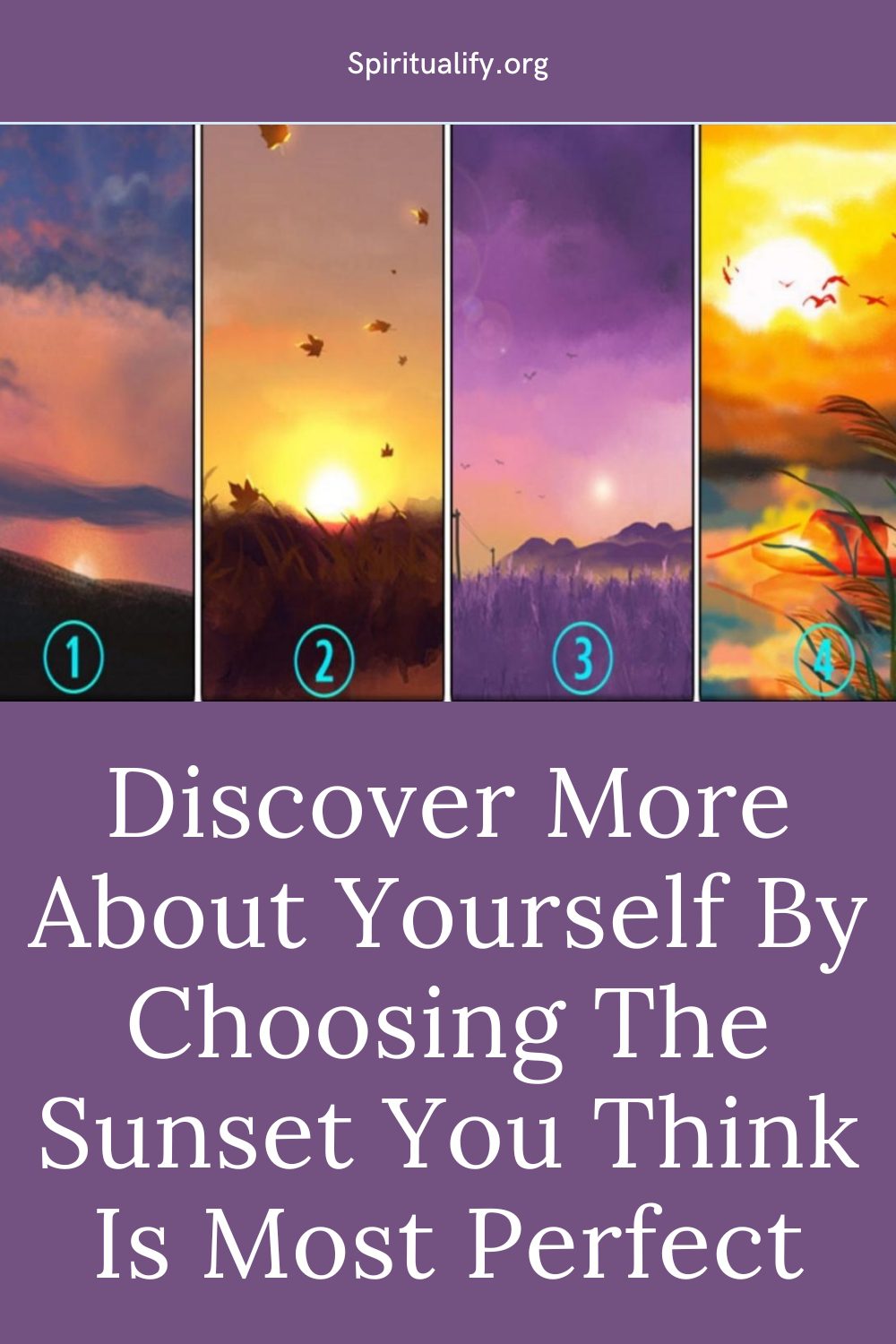 Discover More About Yourself By Choosing The Sunset You Think Is Most Perfect Pin