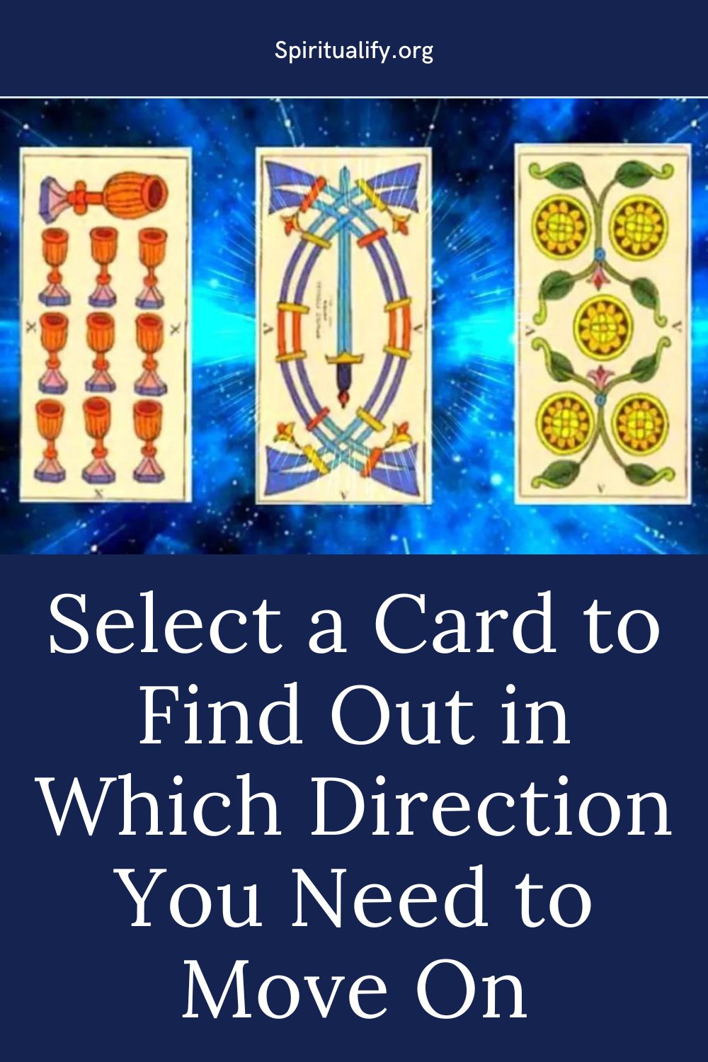 Select a Card to Find Out in Which Direction You Need to Move On Pin