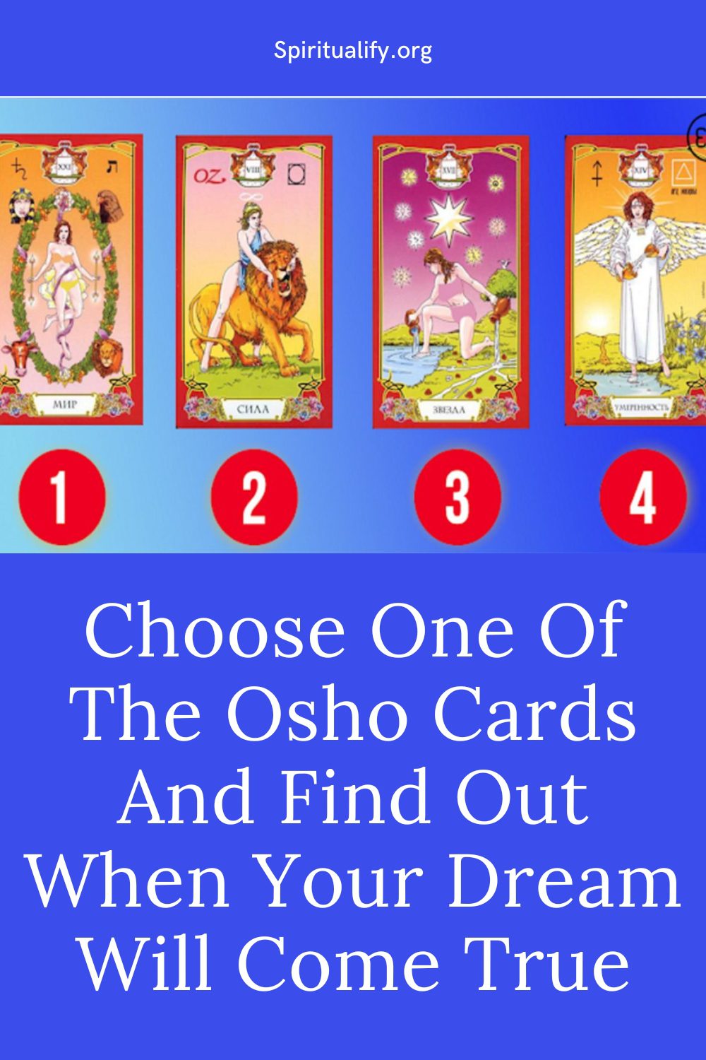 Choose One Of The Osho Cards And Find Out When Your Dream Will Come True Pin