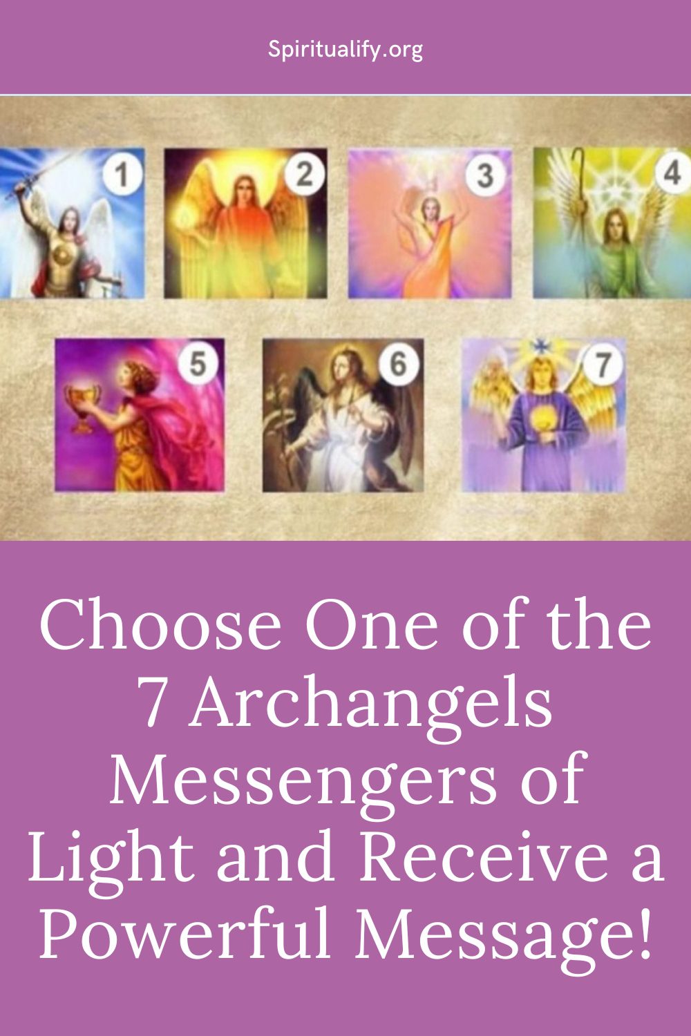 Choose One of the 7 Archangels Messengers of Light and Receive a Powerful Message! Pin