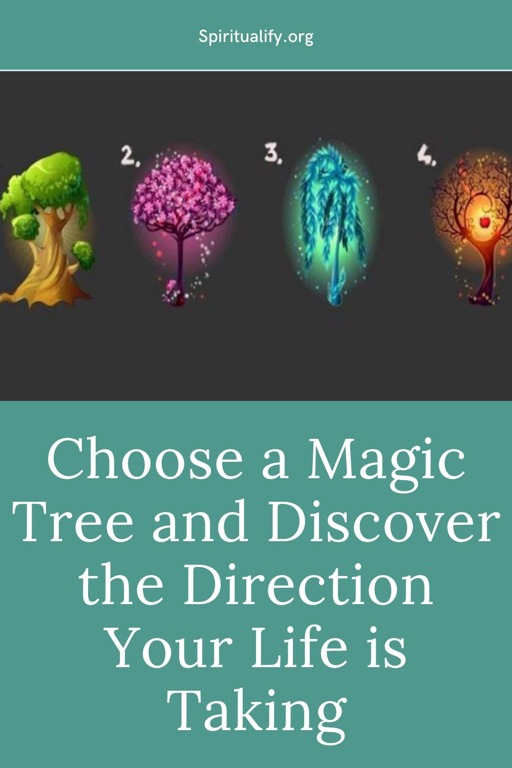 Choose a Magic Tree and Discover the Direction Your Life is Taking Pin