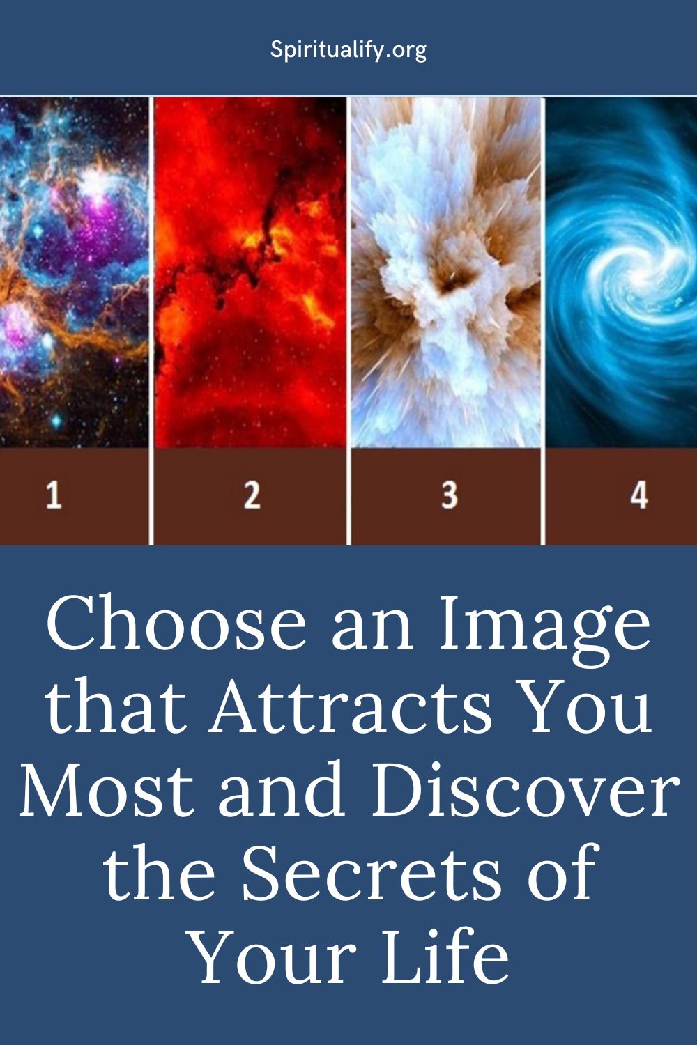 Choose an Image that Attracts You Most and Discover the Secrets of Your Life Pin