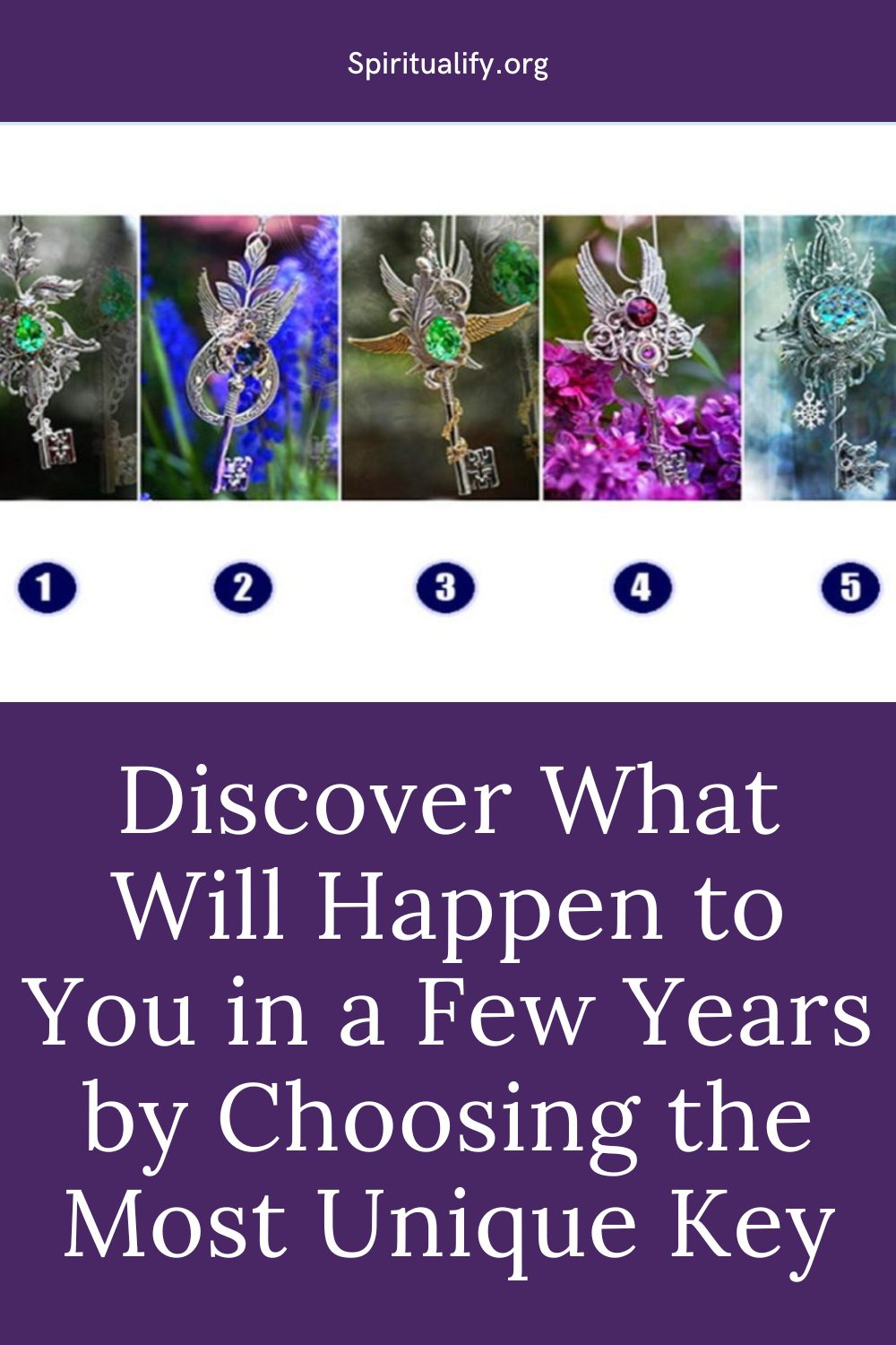 Discover What Will Happen to You in a Few Years by Choosing the Most Unique Key Pin