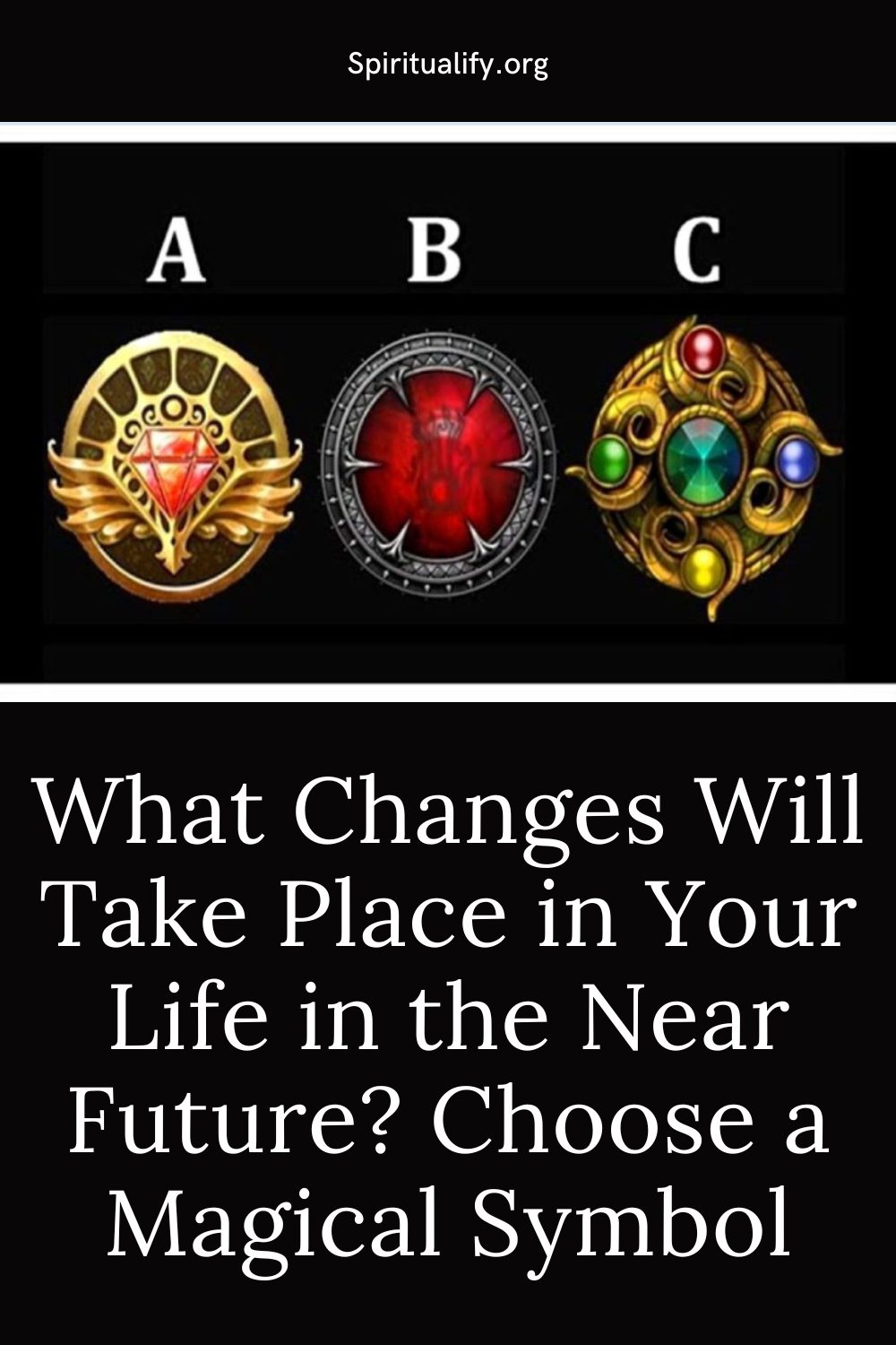 What Changes Will Take Place in Your Life in the Near Future Choose a Magical Symbol Pin