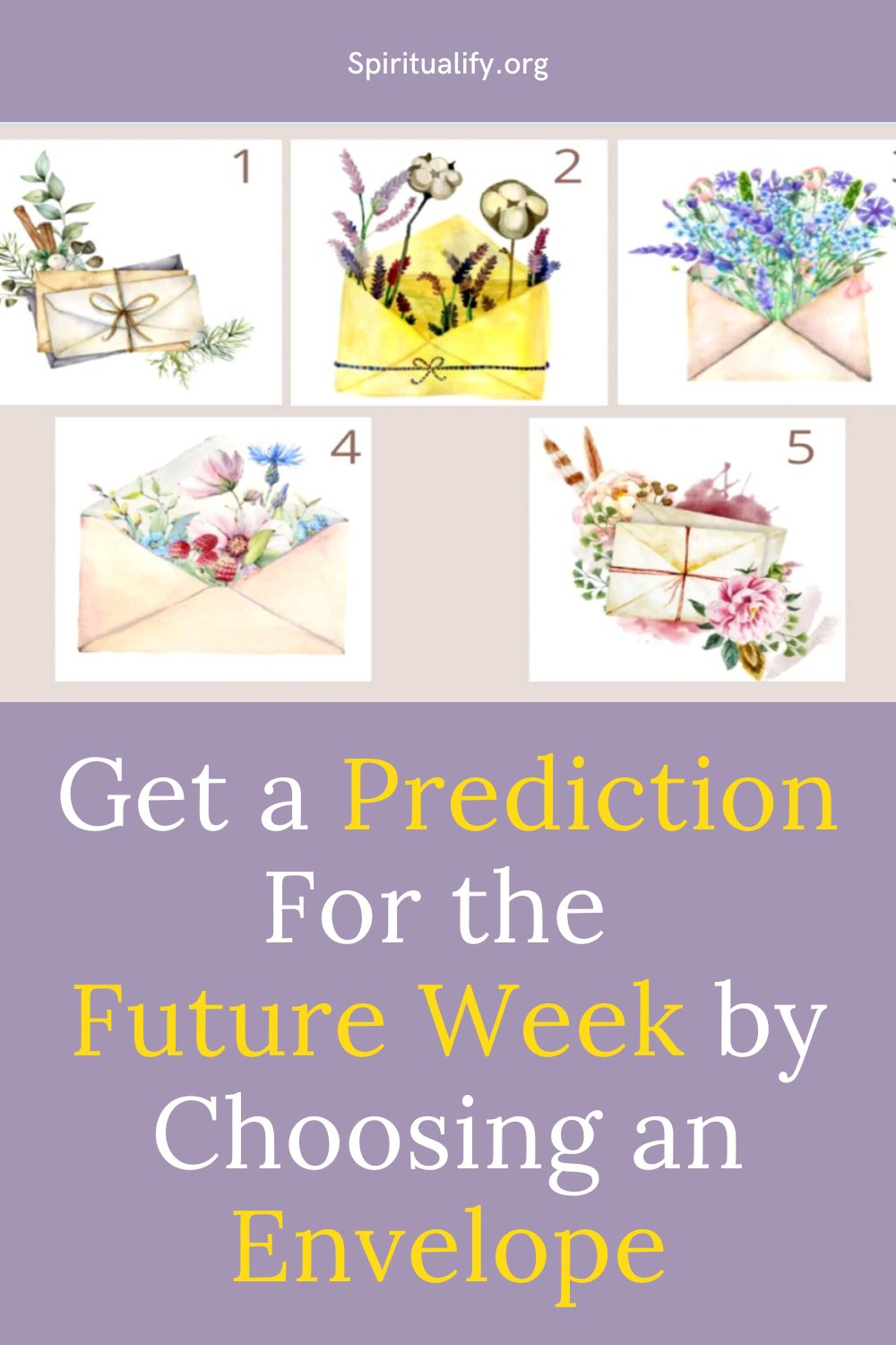 Get a Prediction For the Future Week by Choosing an Envelope Pin