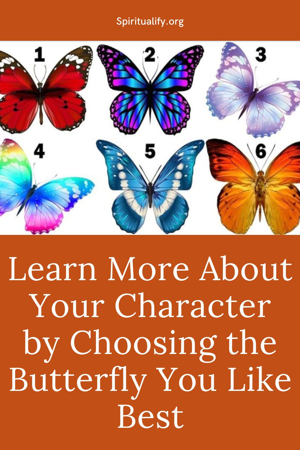 Learn More About Your Character by Choosing the Butterfly You Like Best Pin