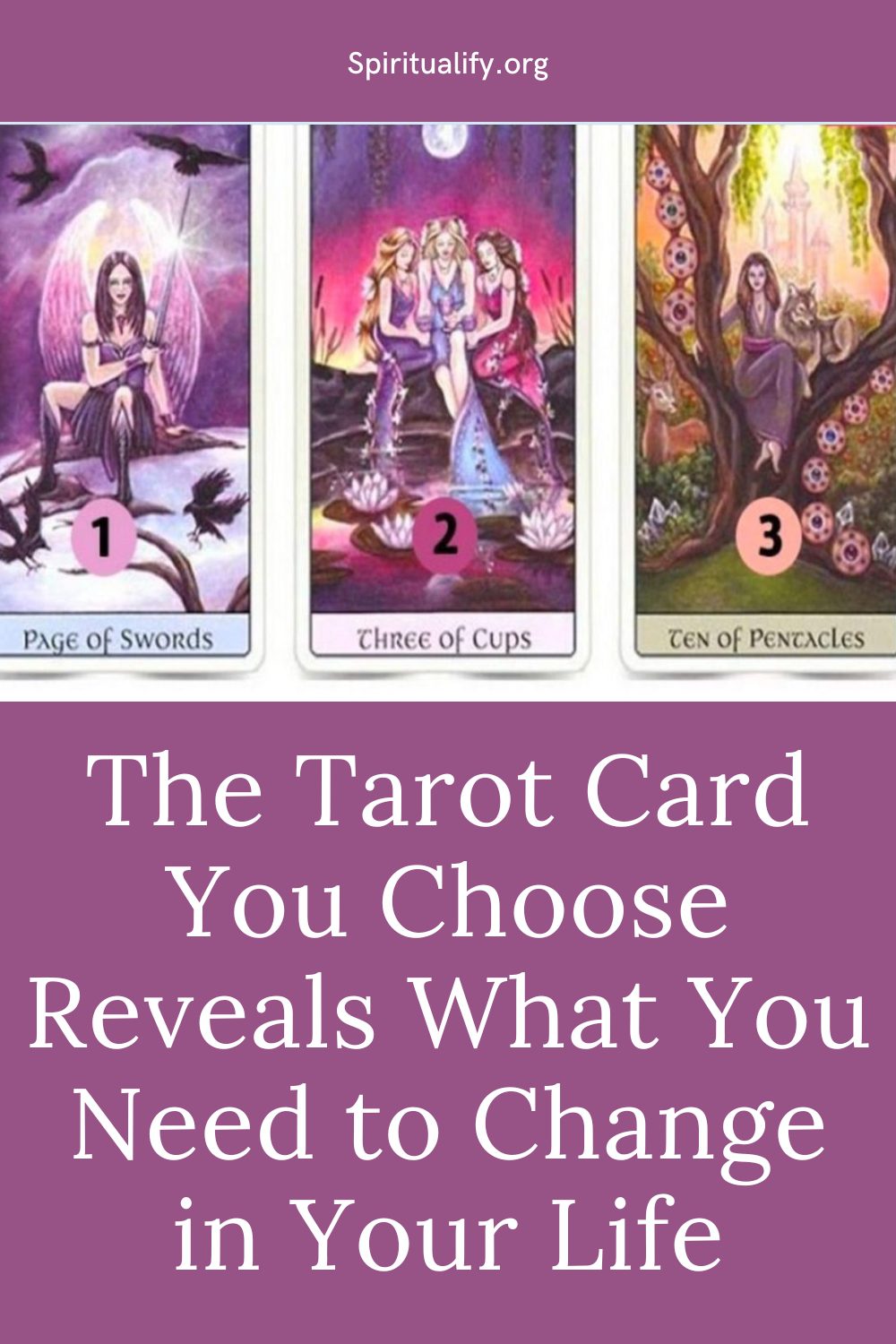 The Tarot Card You Choose Reveals What You Need to Change in Your Life Pin