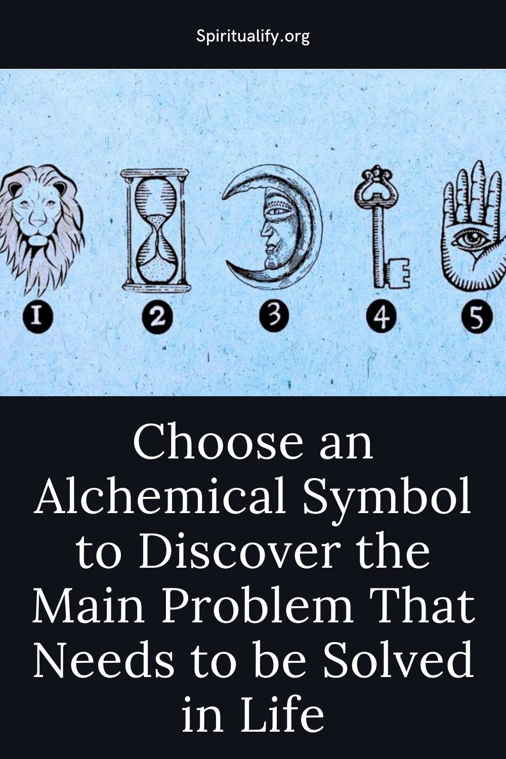 Choose an Alchemical Symbol to Discover the Main Problem That Needs to be Solved in Life Pin