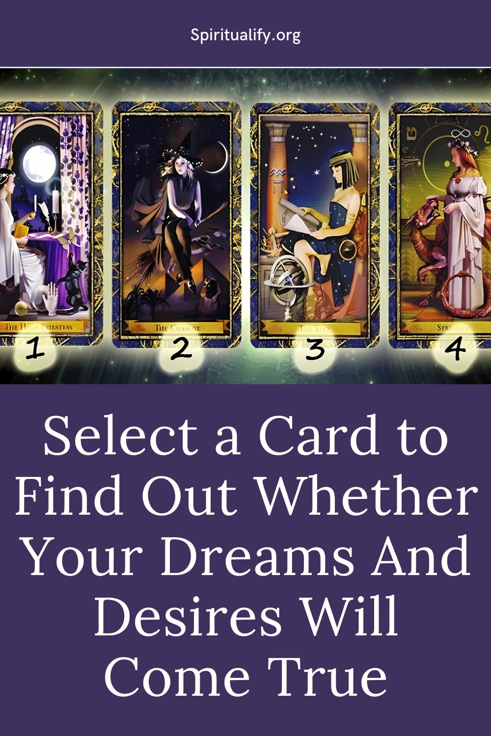 Select a Card to Find Out Whether Your Dreams And Desires Will Come True Pin