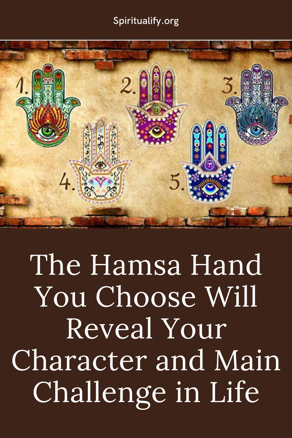 The Hamsa Hand You Choose Will Reveal Your Character and Main Challenge in Life Pin