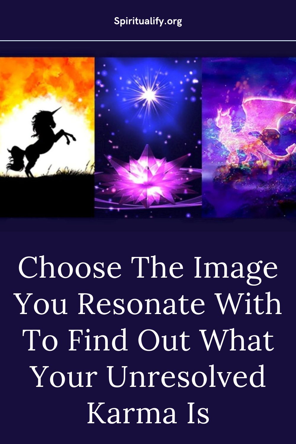 Choose The Image You Resonate With To Find Out What Your Unresolved Karma Is Pin