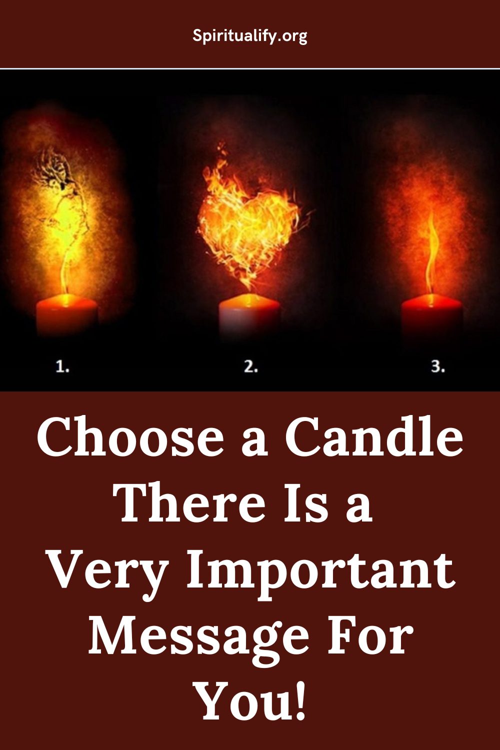 Choose a Candle, There Is a Very Important Message For You! Pin