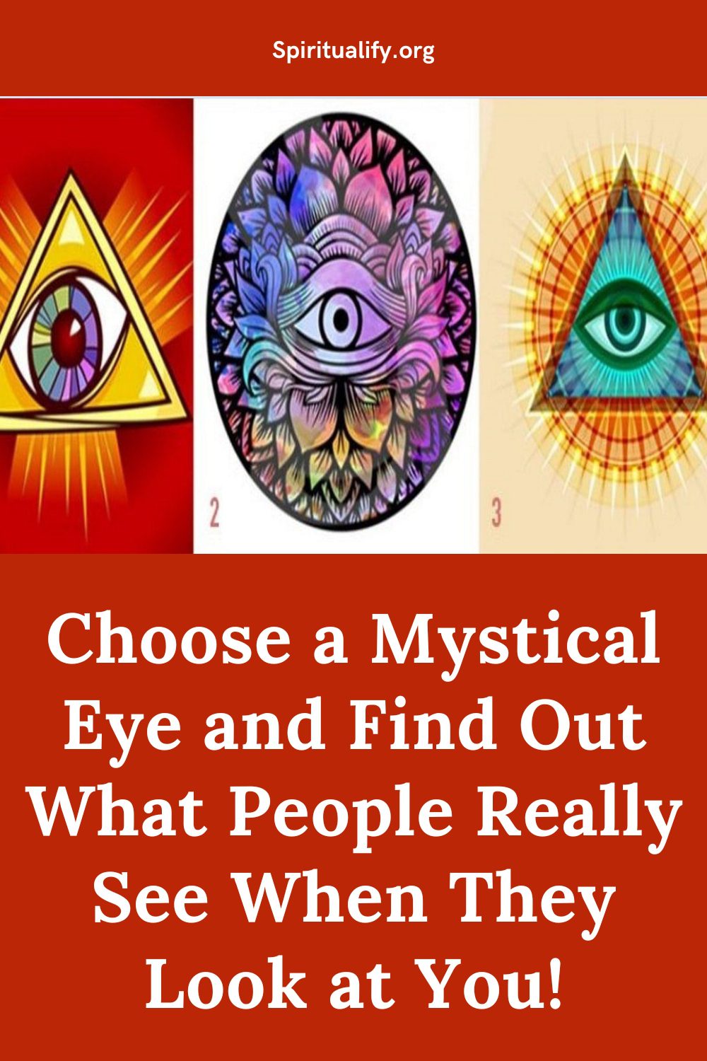 Choose a Mystical Eye and Find Out What People Really See When They Look at You! Pin