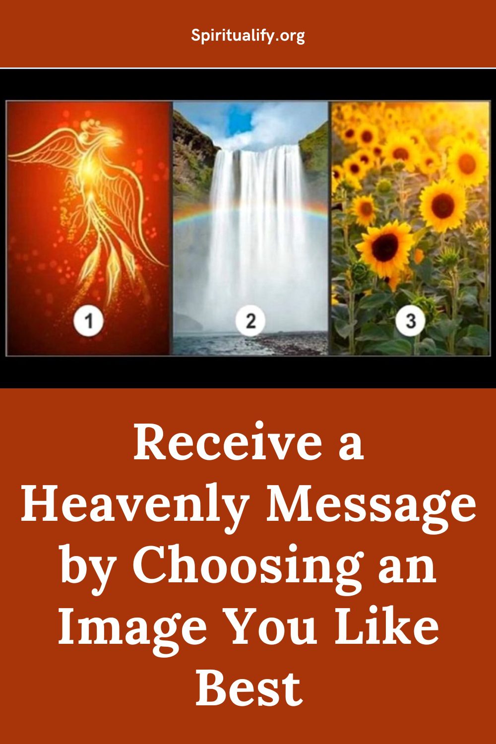 Receive a Heavenly Message by Choosing an Image You Like Best Pin