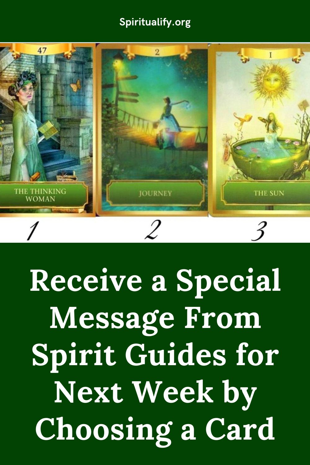 Receive a Special Message From Spirit Guides for Next Week by Choosing a Card Pin