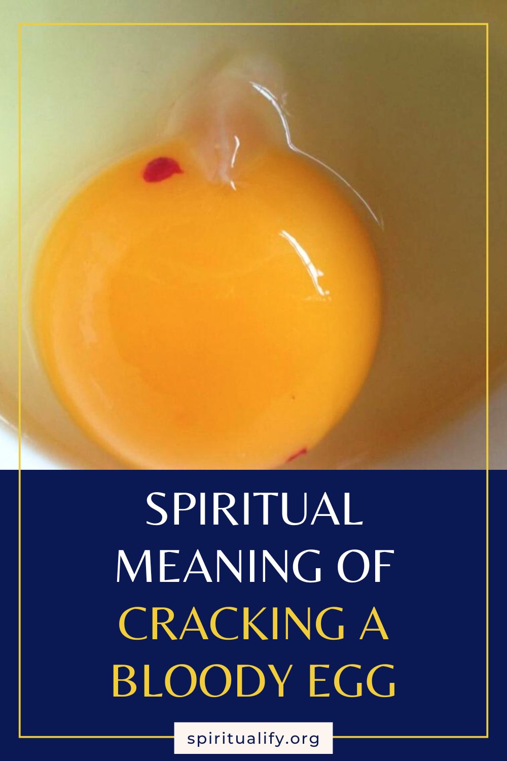 Spiritual Meaning of Cracking a Bloody Egg Pin