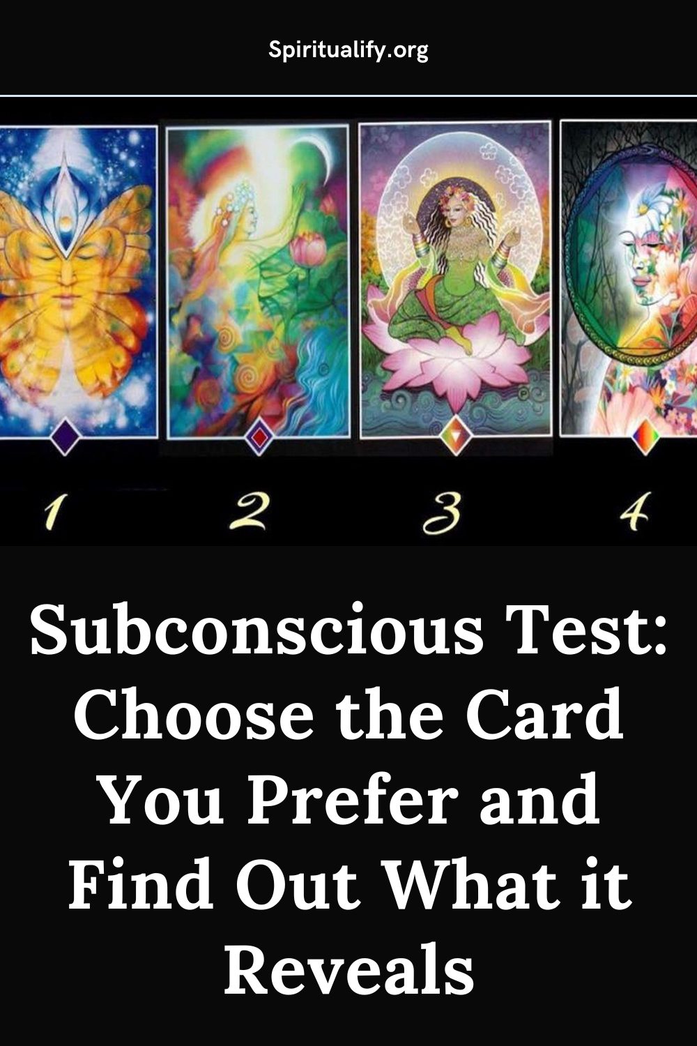 Subconscious Test Choose the Card You Prefer and Find Out What it Reveals Pin