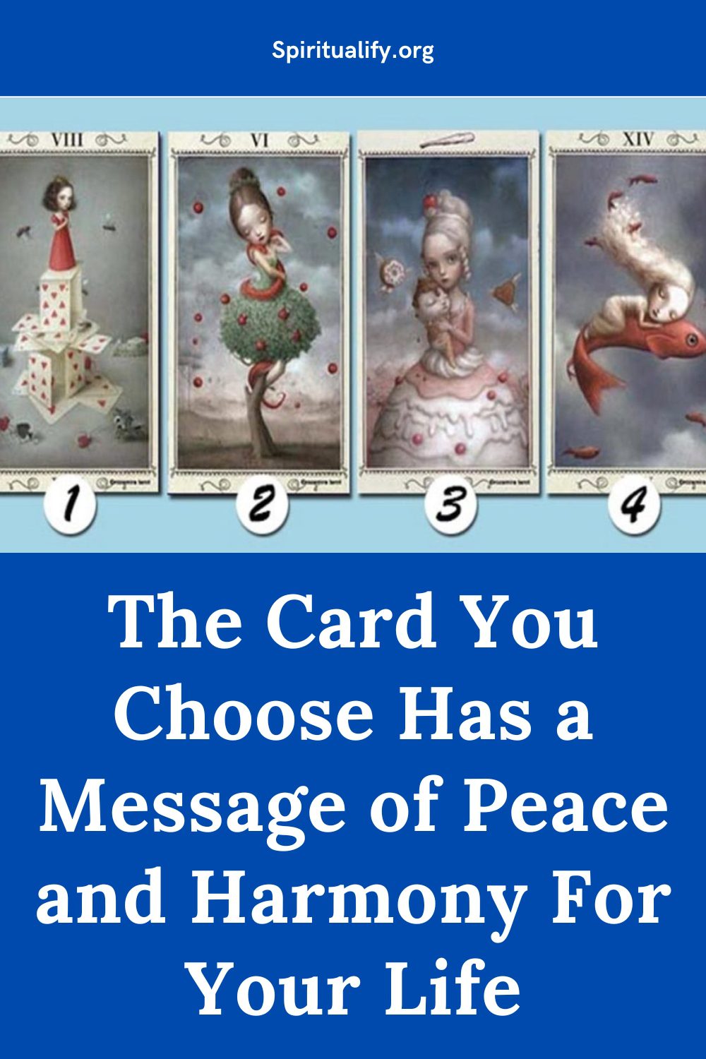 The Card You Choose Has a Message of Peace and Harmony For Your Life Pin