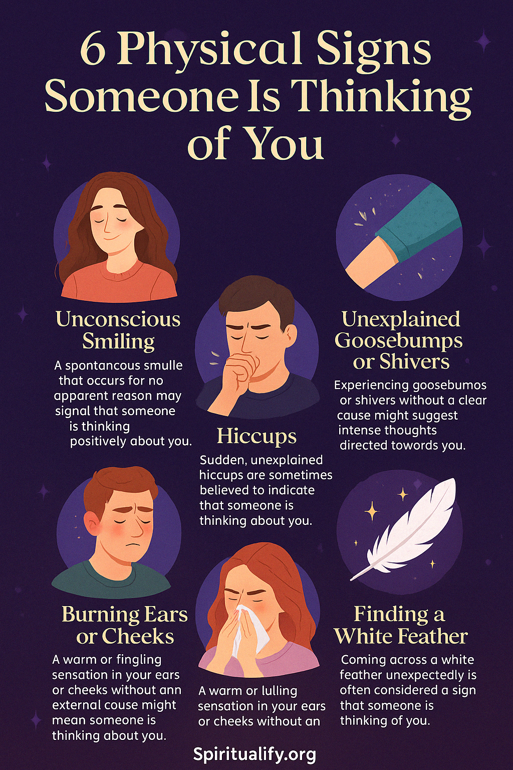 6 Physical Signs Someone Is Thinking of You INFOG