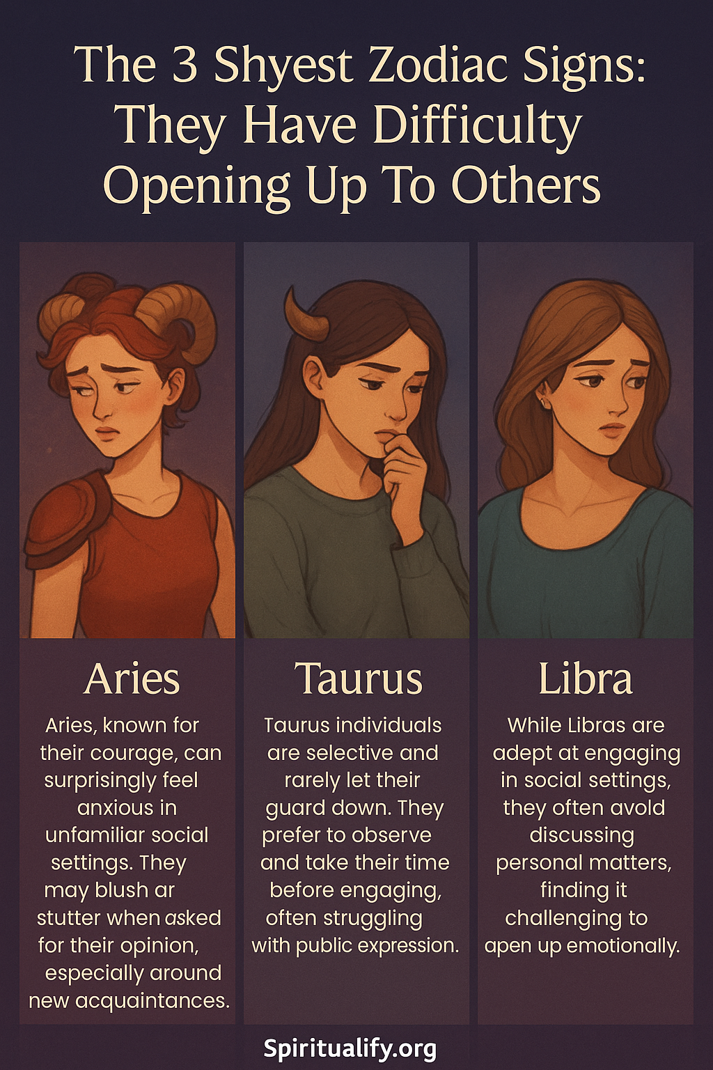 The 3 Shyest Zodiac Signs They Have Difficulty Opening Up To Others INFOG