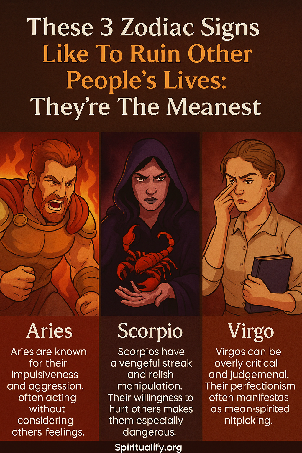 These 5 Zodiac Signs Like To Ruin Other People’s Lives They’re The Meanest INFOG
