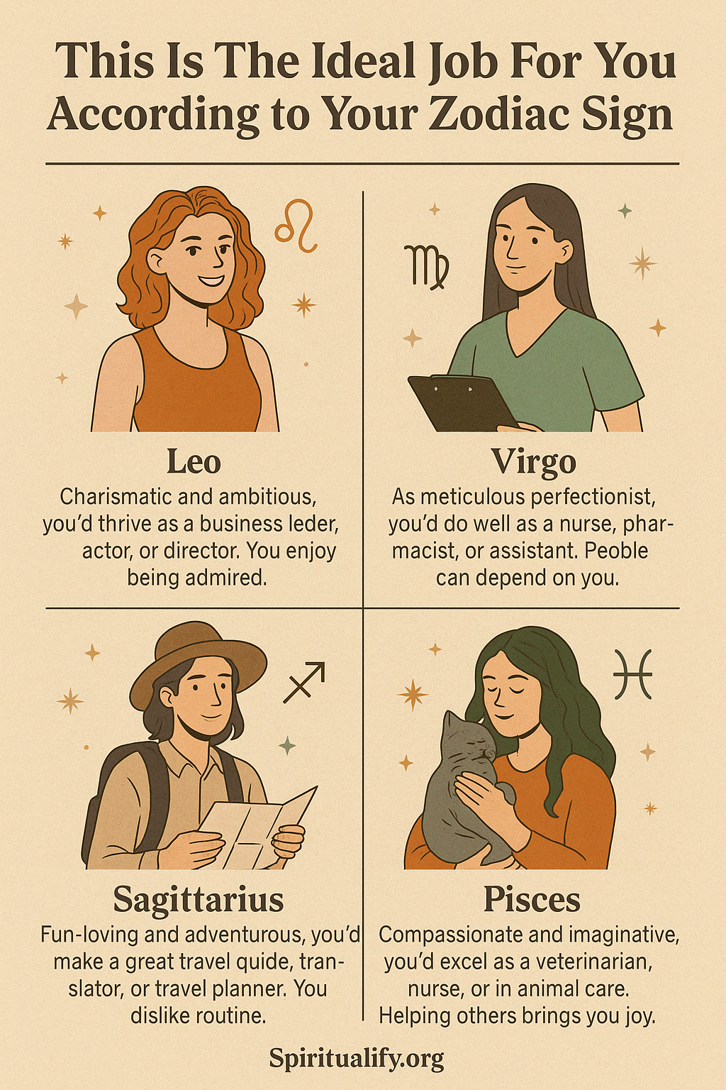 This Is The Ideal Job For You According To Your Zodiac Sign INFOG