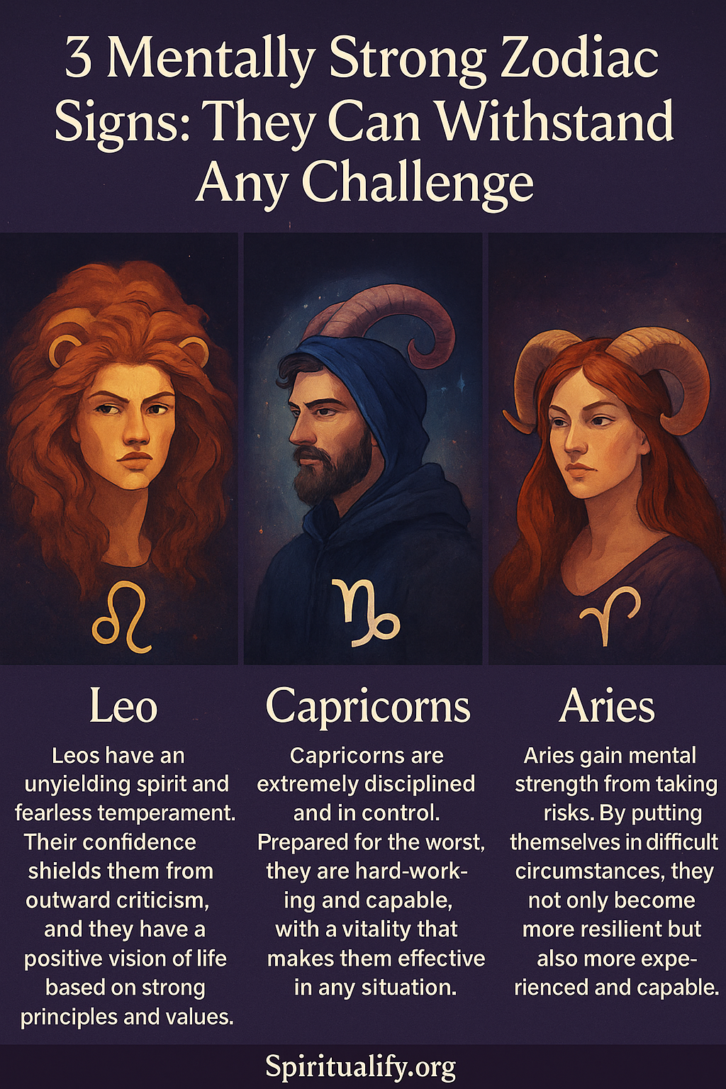 3 Mentally Strong Zodiac Signs They Can Withstand Any Challenge INFOG