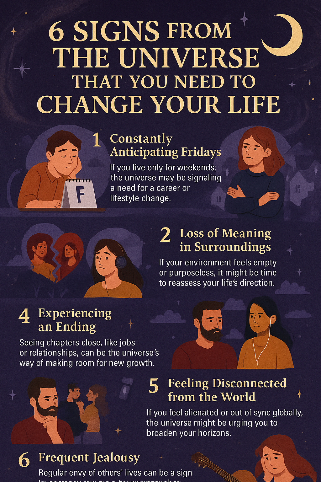 6 Signs From The Universe That You Need to Change Your Life INFOG