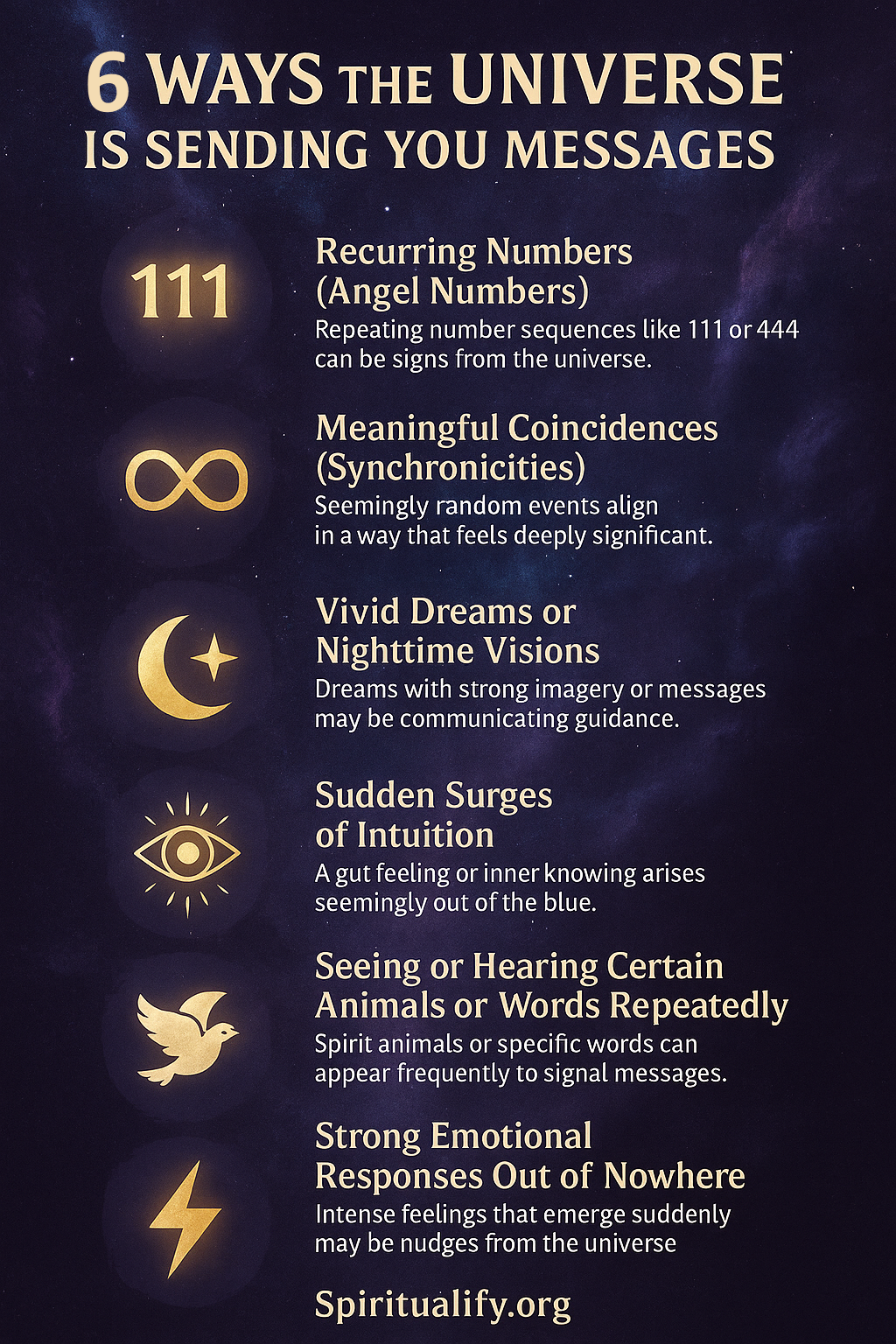8 Ways the Universe is Sending You Messages INFOG