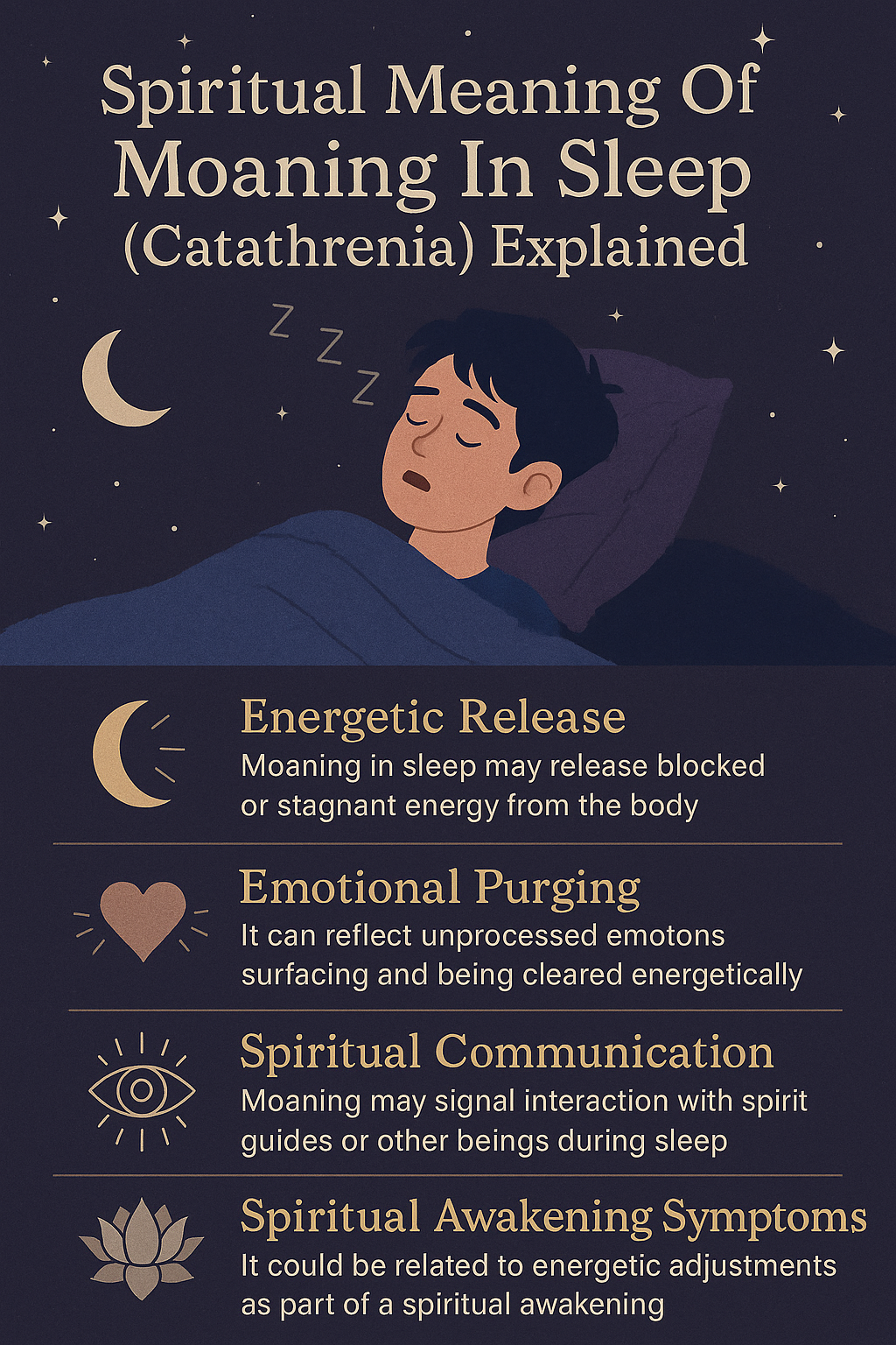 Spiritual Meaning Of Moaning In Sleep (Catathrenia) Explained INFOG