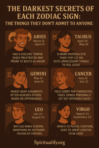 The Darkest Secrets Of Each Zodiac Sign: The Things They Don't Admit To