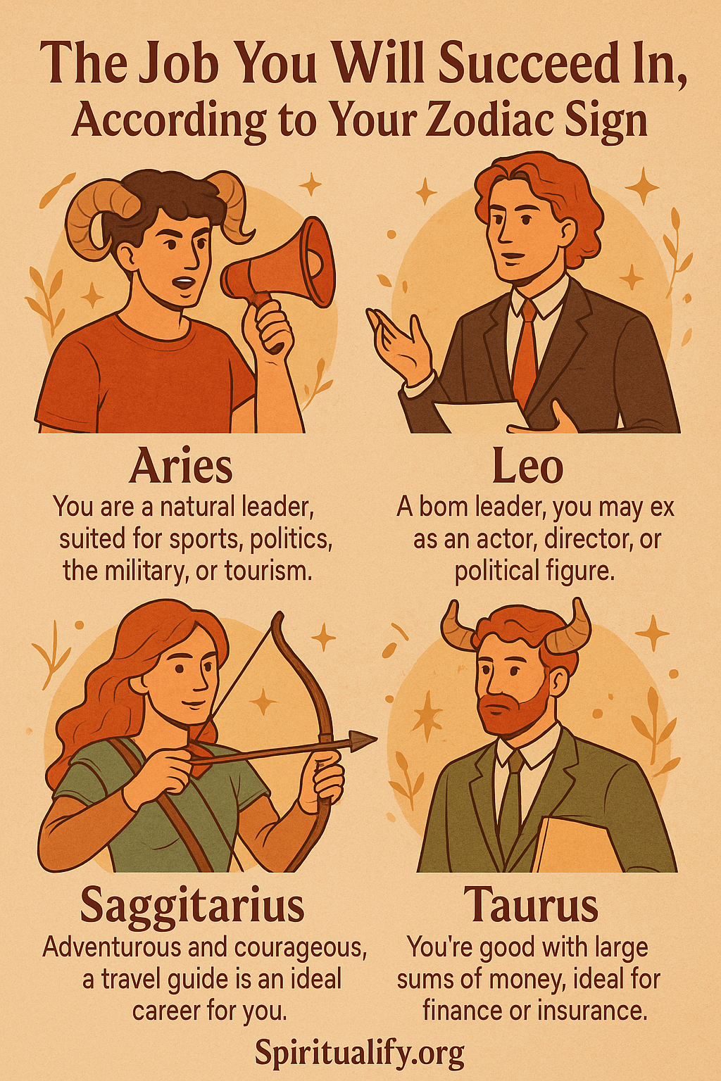 The Job You Will Succeed In, According to Your Zodiac Sign INFOG