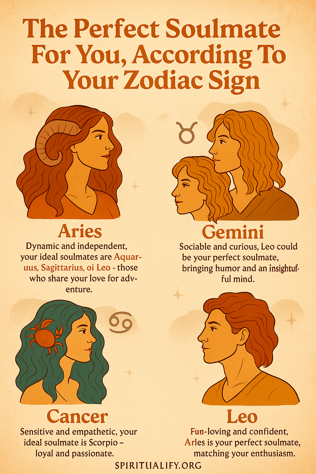 The Perfect Soulmate For You, According To Your Zodiac Sign INFOG