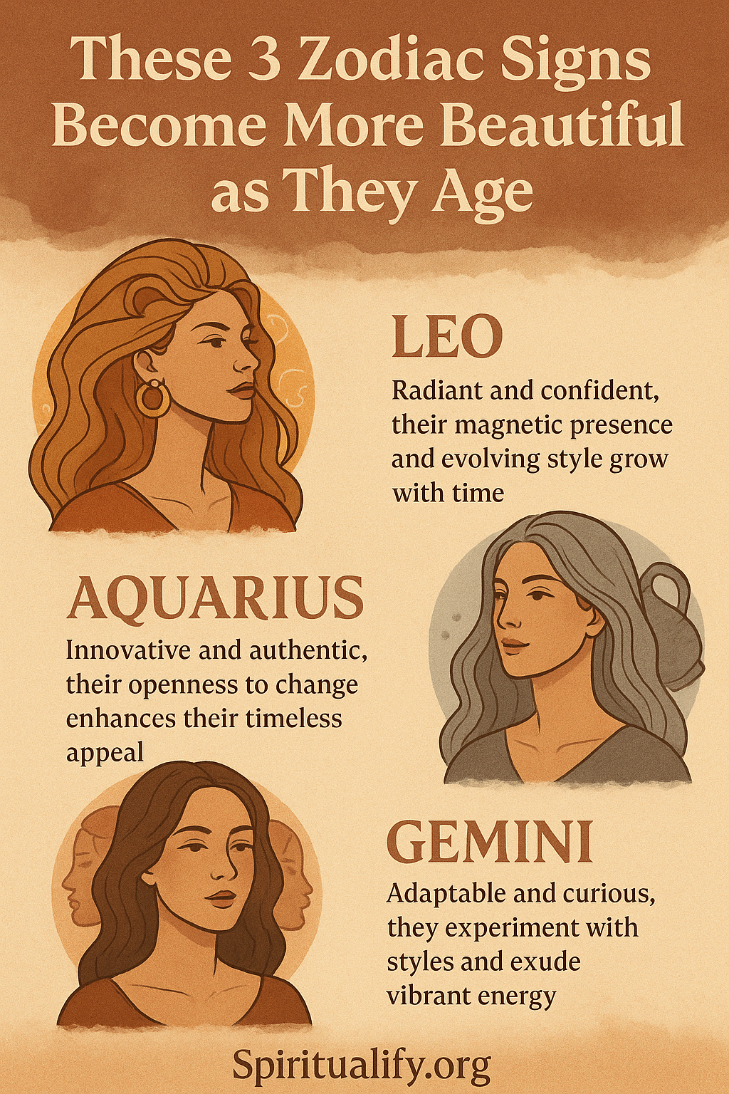 These 3 Zodiac Signs Become More Beautiful as They Age INFOG