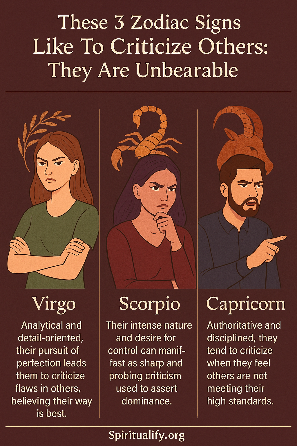 These 3 Zodiac Signs Like To Criticize Others They Are Unbearable INFOG